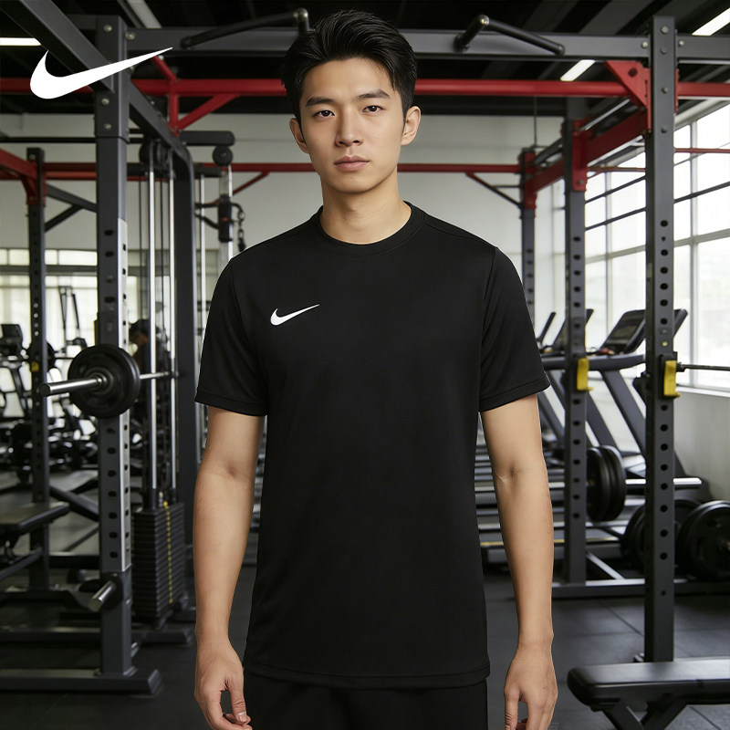 Nike/耐克速干短袖男款夏季运动健身吸湿透气t恤跑步上衣篮球服