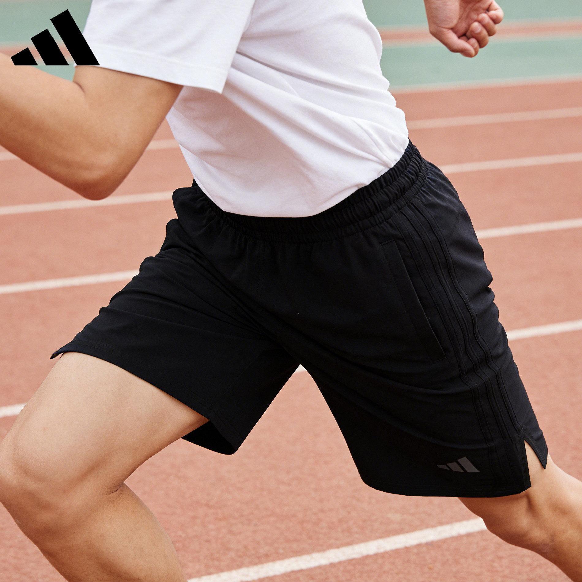 adidas阿迪达斯短裤男夏季轻薄透气五分裤跑步健身篮球宽松运动裤