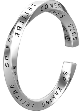 男士925纯银朋克莫比乌斯戒指