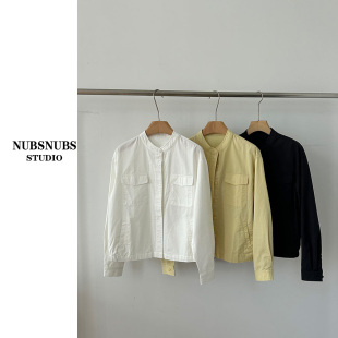 长袖 3.1大林自制 外套无里布开春秋季 立领衬衫 纯色2625317 100棉