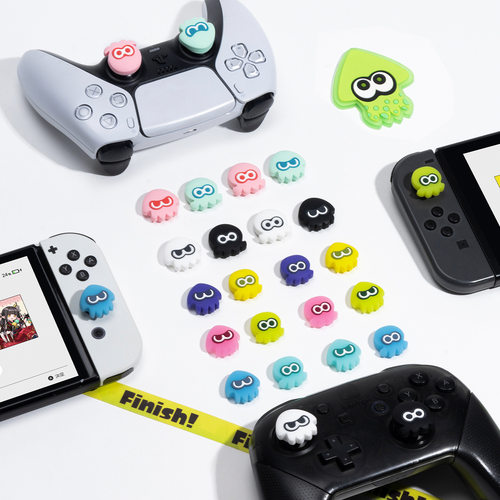 喷射战士3switch1代摇杆帽oled ns lite硅胶joycon摇杆套pro手柄