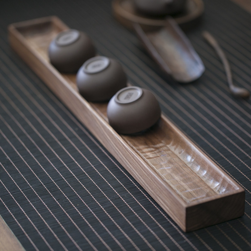 北美黑胡桃木手工茶杯架茶道沥水桌面实木高端功夫茶具茶壶收纳盘,餐饮具,茶道/零配,淘宝优惠券,粉丝福利购,淘宝优惠卷