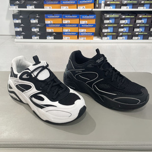 Skechers斯凯奇余承恩同款气泡熊猫鞋拼接跳色熊猫鞋运动鞋232425