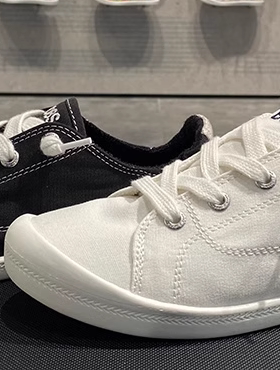 Skechers斯凯奇女子帆布鞋夏季小白鞋车缝线 113320 31963 33492