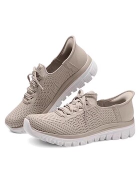 Skechers斯凯奇女鞋 健步鞋 一脚蹬 豆豆鞋  100841