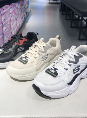 skechers斯凯奇新款男鞋轻便网布透气休闲鞋简约时尚运动鞋237237