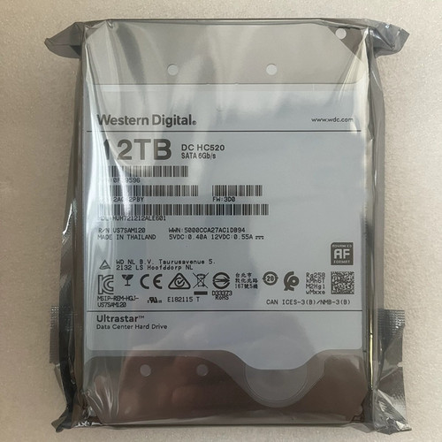 12T企业级HC520服务器西数