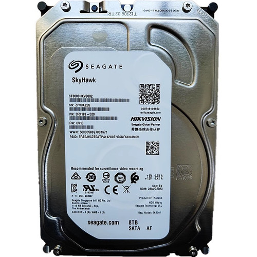 希捷静音海康ST8000HKVS002企业级3.5寸8T监控硬盘录像存储服务器