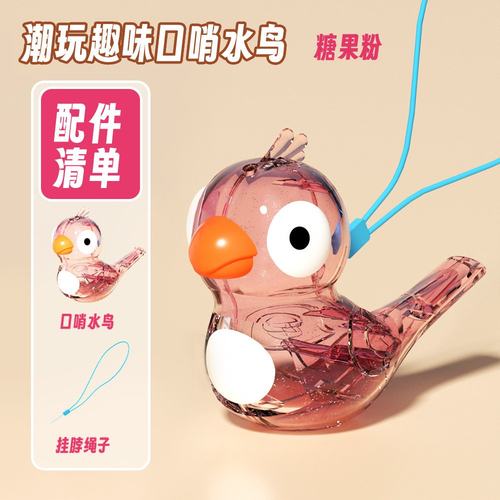 口哨儿童水鸟口哨玩具加水透明儿童口哨乐器玩具口哨SW15