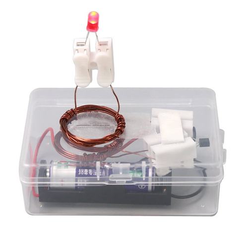 隔空取电磁感应 电学diy科技小制作 科学实验器材隔空传电材SW70