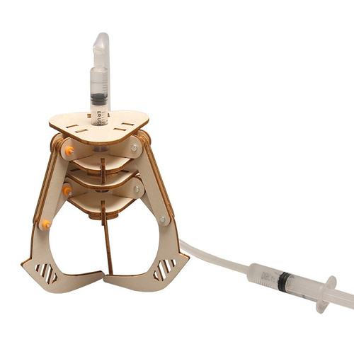 科技小制作液压机械爪手工diy拼装模型科学实验科教儿童益智sSW90