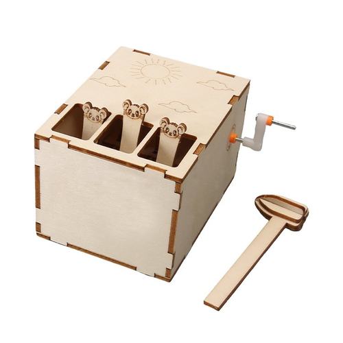 STEAM科学实验教具手工科技小制作打地鼠模型儿童手工物理小SW27