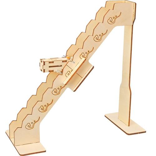 下楼梯科技小制作重心转换翻滚下坡 DIY手工物理模型儿童学生SW15