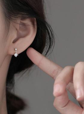 花瓣 LEAVES 新款冷淡风潮人演绎经典包金男女小吊坠街头锆石耳饰