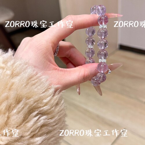 寺庙直发丨紫水晶手链女好运智慧