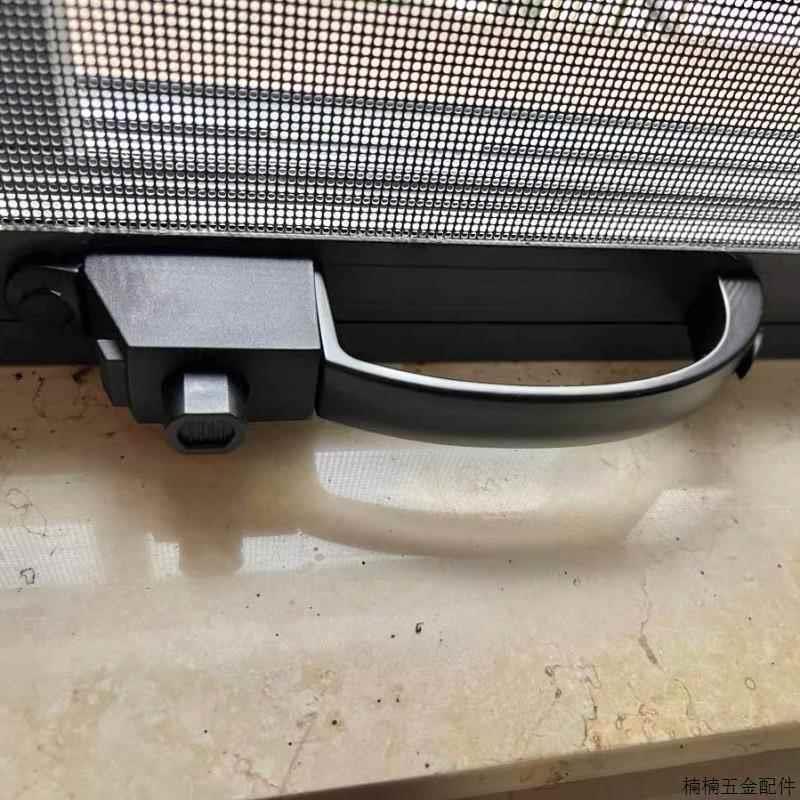 金刚网纱窗窗户防盗拉手配件五金执手插销推拉锁扣移门把手柄图片
