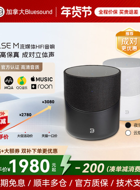 【成对立体声】加拿大Bluesound Pulse M蓝牙智能音箱 无线音响