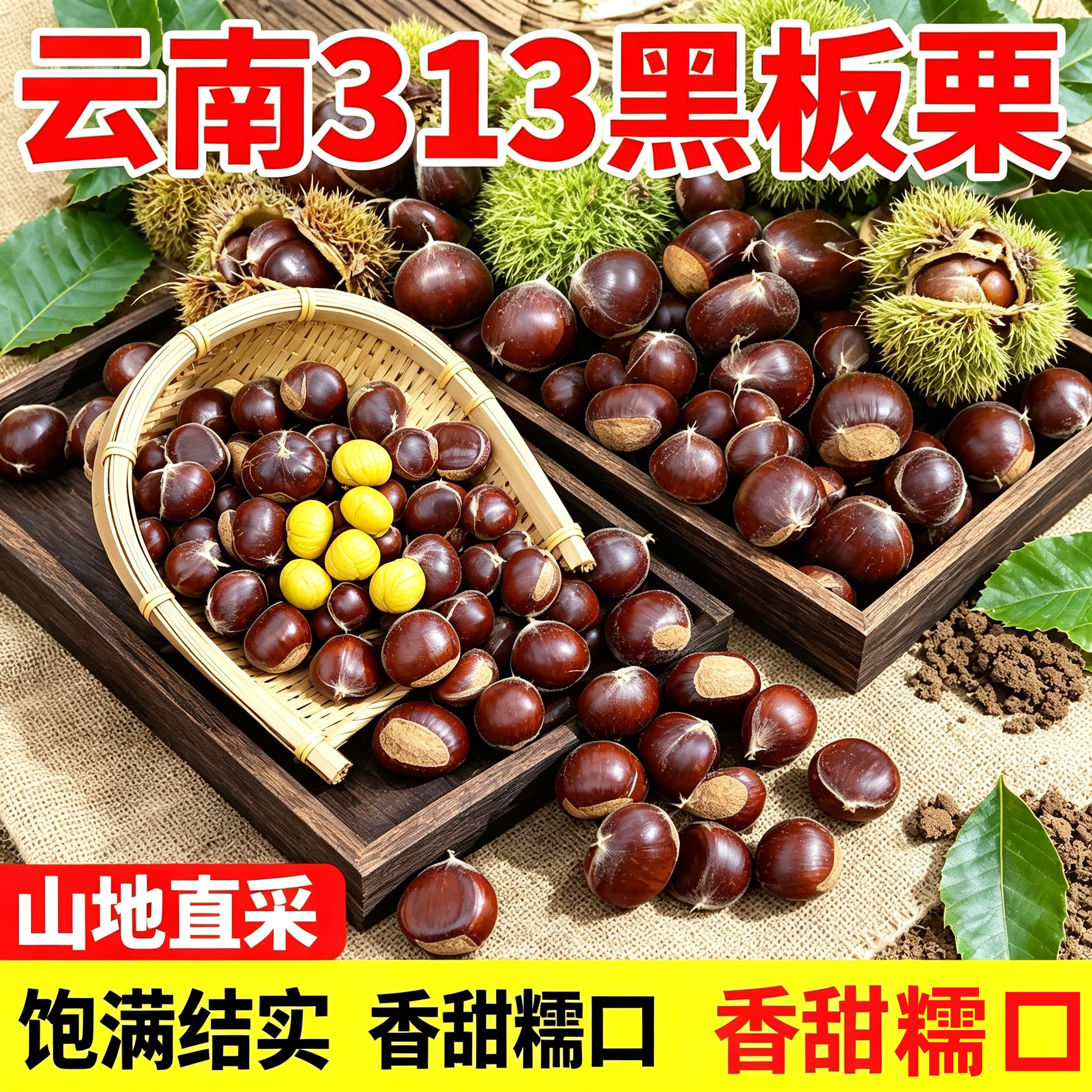 2026新货正宗农家新鲜板栗生栗子