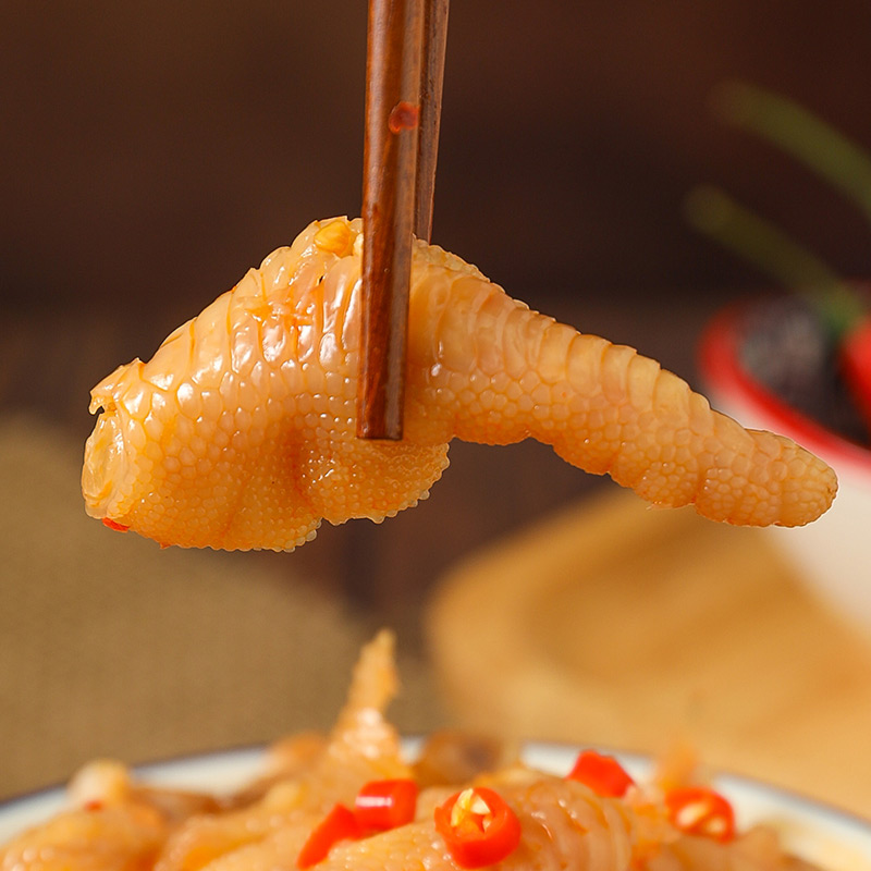 无骨鸡爪柠檬酸辣罐装2斤装网红脱骨去骨泡椒凤爪即食爆辣小零食