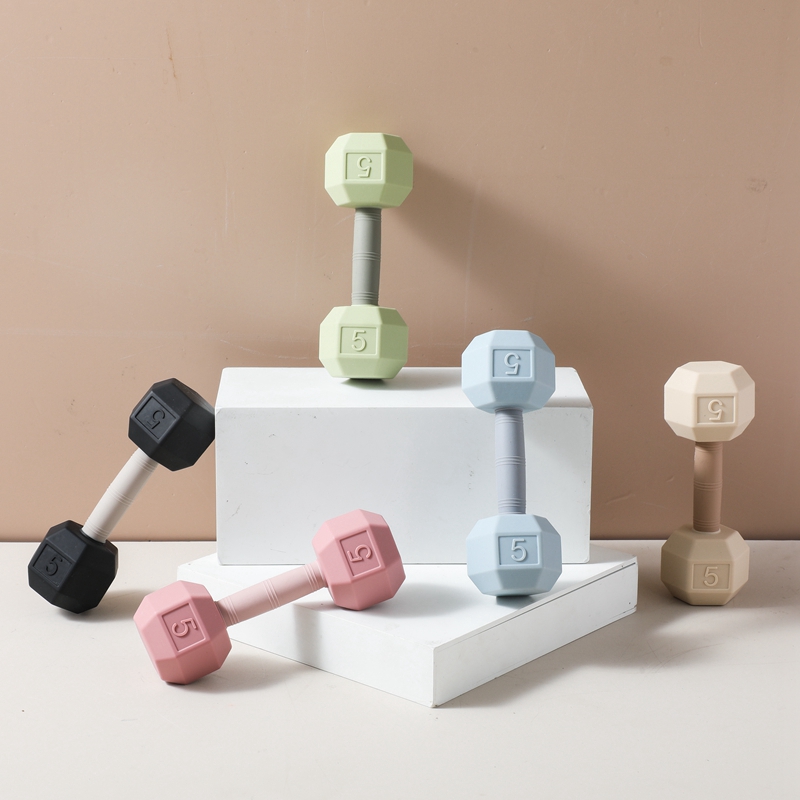 哑铃牙胶宝宝婴儿童摇铃玩具