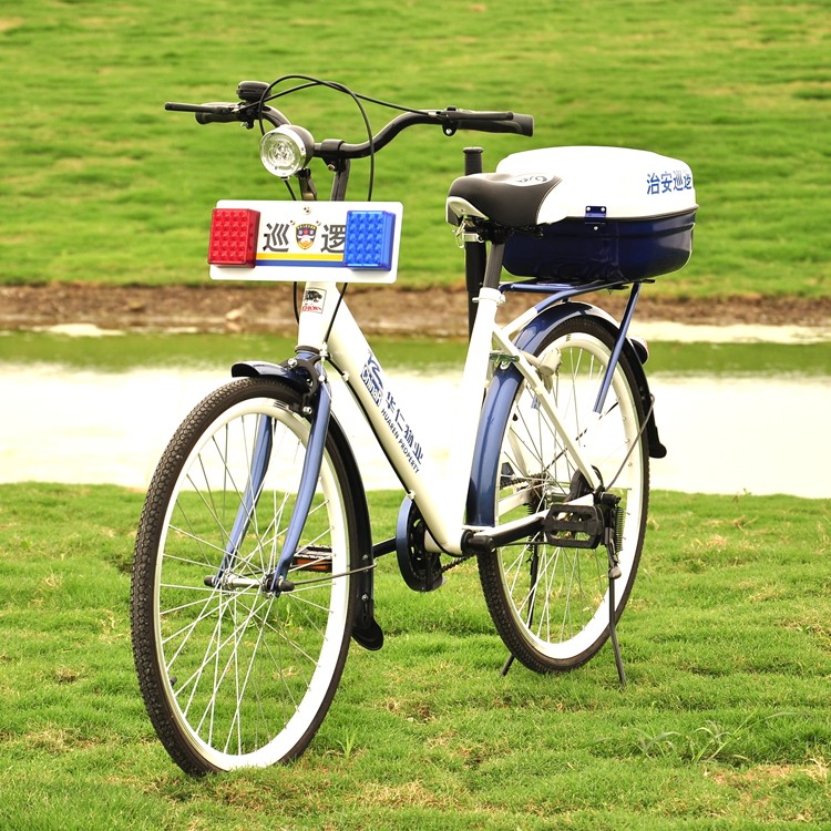 猎巡牌24寸后置保安棍巡逻自行车 城市巡逻自行车保安小区物业专