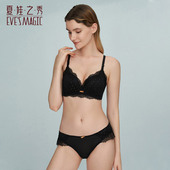 夏娃之秀交叉美背文胸套装 性感蕾丝内衣女舒适聚拢胸罩 女透气薄款