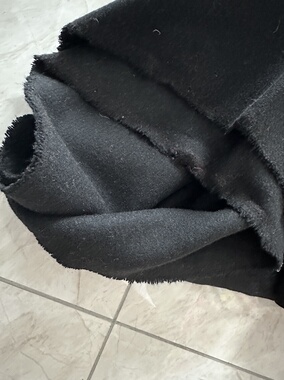 3米*1.5米黑色毛呢大衣服装面料9.20