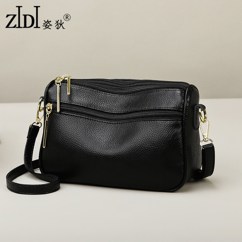 真皮女包头层牛皮2025新款时尚中年妈妈单肩包软皮多层女士斜挎包