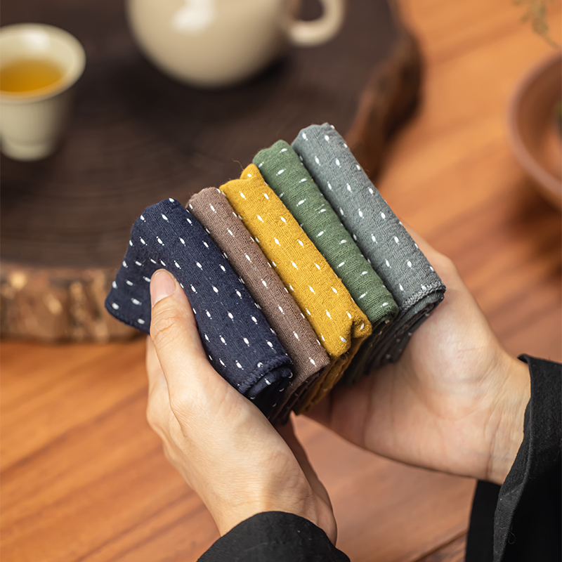 新中式棉麻吸水茶巾紫砂壶养壶巾