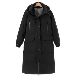 工装 200G极寒户外鹅绒服 连帽立领长款 25冬装 风羽绒服131 博