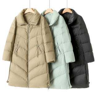 松紧束口防风袖 西湖阁老 绍 冬装 立领羽绒服269 朗