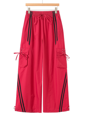 1090西湖阁老【AL】春装*绍 绑绳口袋抽绳收脚松紧阔腿裤786