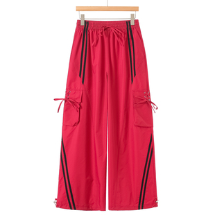 绍 1090西湖阁老 春装 786 绑绳口袋抽绳收脚松紧阔腿裤