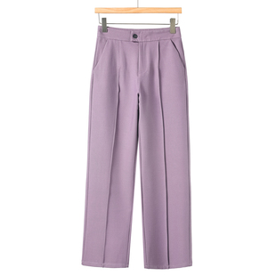 御姐范显高挑斜插袋直筒裤 春季 811 卡拉 429西湖阁老