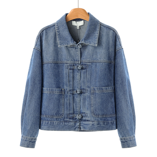 风短款 799西湖阁老 棉翻领新中式 春装 牛仔外套668 栖