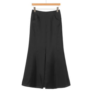 春装 栖 高开衩包臀气质鱼尾半身裙504 41%粘纤 569