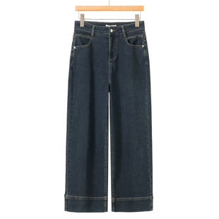 高腰微弹棉质小个子复古直筒牛仔裤 599 春装 熠 609 西湖阁老