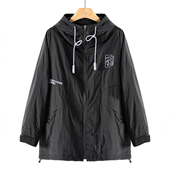 衣摆抽绳宽松连帽休闲风衣外套206 春季 759西湖阁老