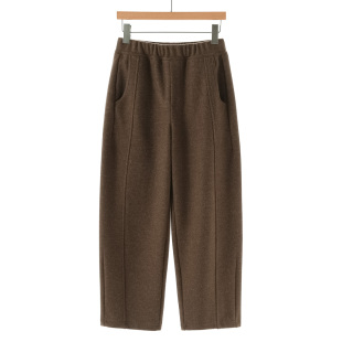 休闲遮肉松紧高腰九分哈伦裤 西湖阁老 绍 冬装 867 采