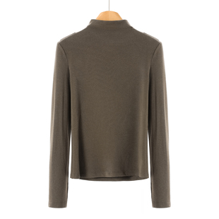 显瘦打底半高领T恤小衫 339 冬装 妍B 928 38%粘胶纤维