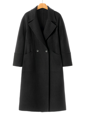 10%山羊绒【之】冬装 直筒韩系绵羊毛双面呢长毛大衣080