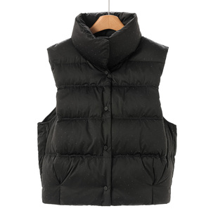 休闲立领单排按扣烫钻羽绒马甲111弜 冬装 1699西湖阁老 莫Y