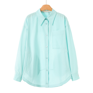 抽绳弧形摆多口袋落肩宽松衬衫 春装 181 栖 699西湖阁老