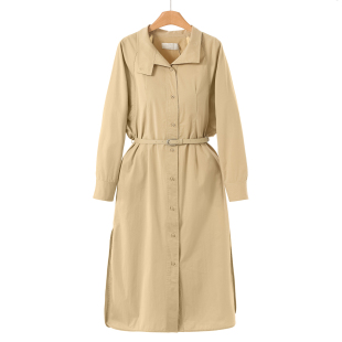 蝙蝠袖 春装 系腰带开叉风衣外套022 栖 999西湖阁老