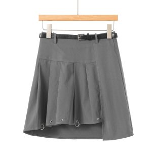 绍 春装 圆环百褶防走光不规则短裙808 590西湖阁老