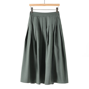 气质风好穿搭高腰修身 韩货春季 百褶半身裙602 西湖阁老