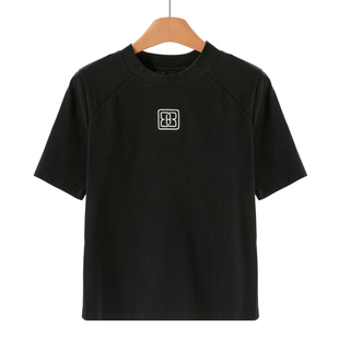 刺绣短袖 299西湖阁老 简约甜妹风修身 春装 T恤662 序