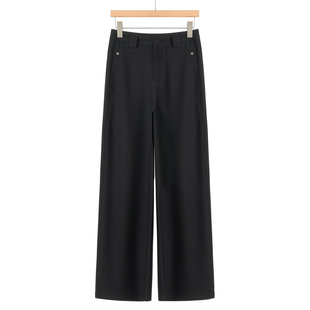 含醋纤垂感娴熟阔腿拖地裤 499西湖阁老 绍 春装 376