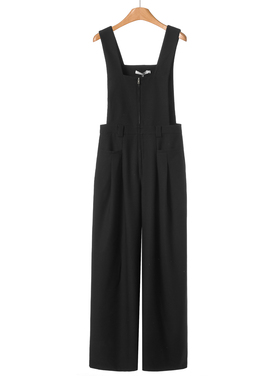 989西湖阁老【真情】26春装 高挑垂感背带宽脚拖地连体裤771