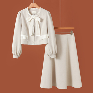 春装 奕 木耳边短款 上衣 816 1399 高腰半身裙套装 29%粘纤